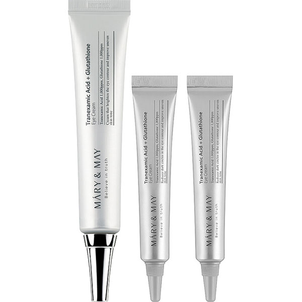 MARY&MAY Glutathione Eye Cream Special Set - set očních krému proti tmavým kruhům pod očima 30g+12g+12g