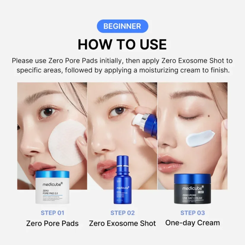 MEDICUBE One-Day Exosome Shot Pore Ampoule 2000 - multifunkční mikrojehličkové sérum30 ml