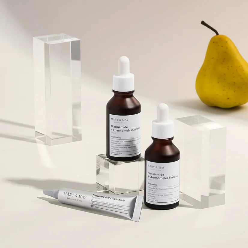 MARY&MAY Niacinamide Serum Duo twin Pack 30 ml +30 ml + DÁREK oční krém 12 g