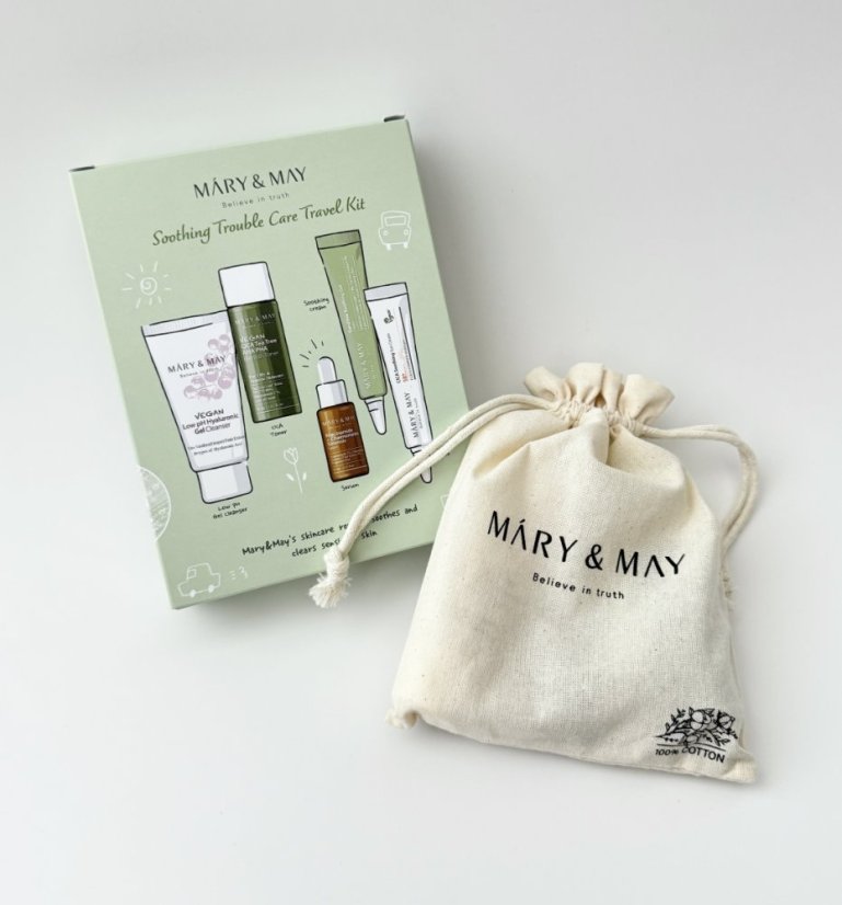MARY&MAY Soothing Trouble Care Travel Kit - zklidňující sada 5 produktů