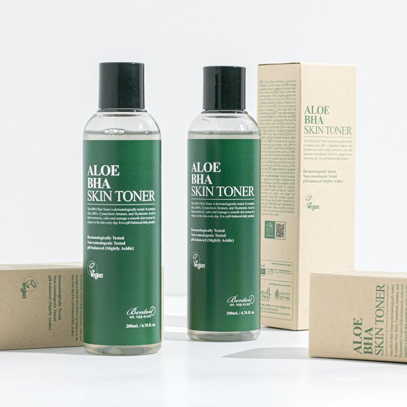 BENTON Aloe BHA Skin Toner - zklidňující pleťový toner 200 ml