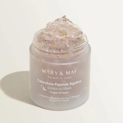 MARY&MAY Calendula Peptide Ageless Sleeping Mask - noční maska proti stárnutí pleti 110 g