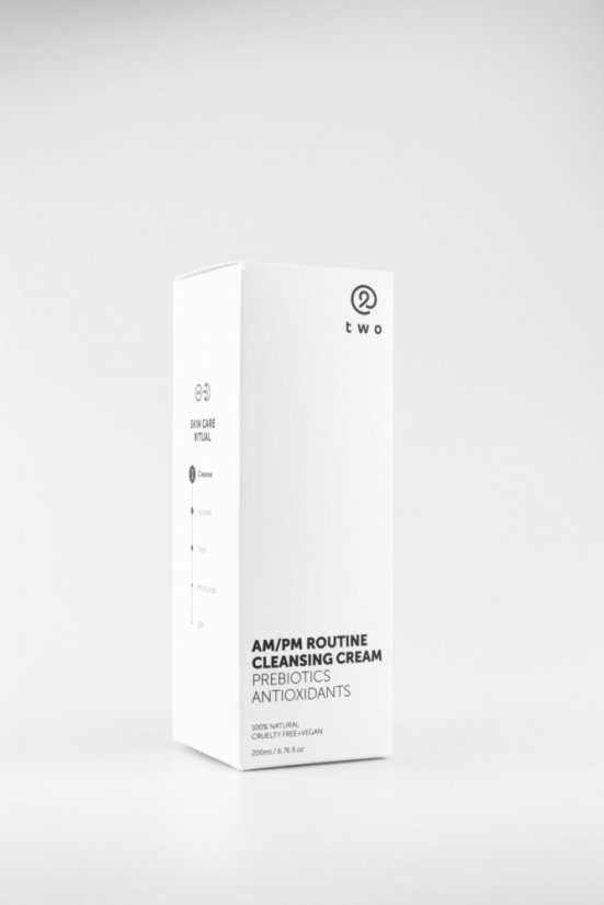 TWO COSMETICS AM/PM ROUTINE CLEANSING CREAM PREBIOTICS čistící krém 200ml