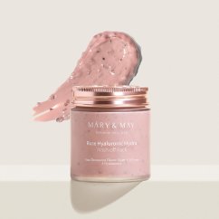 MARY&MAY Vegan Rose Hyaluronic Mask Special Set - hyauluronová pleťová maska s extraktem z růží + DÁREK (125g+30g)