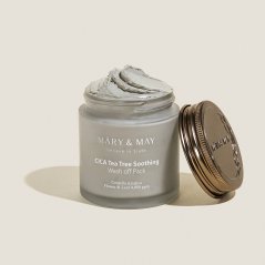MARY&MAY Cica Tea Tree Soothing wash off pack - zklidňující pleťová maska s Cica komplexem 125 g