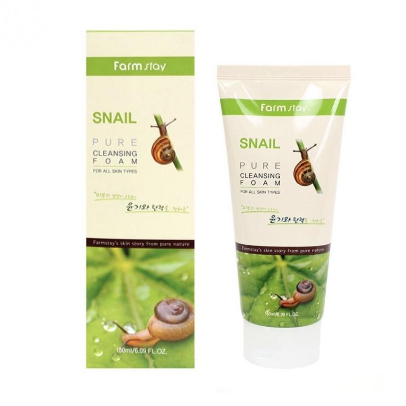 FARMSTAY Snail Pure Cleansing Foam  - čistící pěna 180 ml