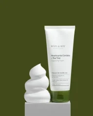 MARY&MAY Houttuynia Cordata + Tea Tree Cleansing Foam - čistiaca pena pre problematickú a citlivú pleť150 ml
