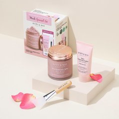 MARY&MAY Vegan Rose Hyaluronic Mask Special Set - hyaulurónová pleťová maska s extraktom z ruží + DARČEK  (125g+30g)
