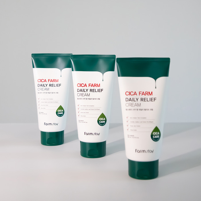 FARMSTAY Cica Farm Daily Relief Cream - zklidňující pleťový krém 300ml