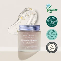 MARY&MAY Calendula Peptide Ageless Sleeping Mask - noční maska proti stárnutí pleti 110 g
